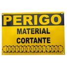 kit 10 Placas de Advertência em Alumínio Para Concertina