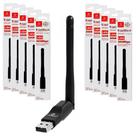 Kit 10 Placas de Rede Wireless sem Fio 2.4Ghz USB Anatel Kapbom Revenda Atacado