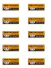 KIT 10 PlacaS de Sinalização 15x20 área Protegida 24 Horas