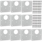 Kit 10 Placas Para Reparo De Porta Dobradiça Armário Mdf QDD