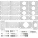 Kit 10 Placas Para Reparo De Porta Dobradiça Armário Mdf RTG