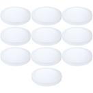 Kit 10 plafon de led redondo sobrepor 18w 4000k branco neutro biv galaxy