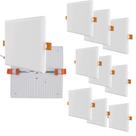 Kit 10 Plafon Led Borda Infinita 50w Embutir Quadrado 30cmx30cm Bivolt Branco Frio 6500k Kit 10 Plafon Led Borda Infinita 50w Embutir Quadrado 30cmx30cm Bivolt Branco Frio 6500k