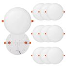 Kit 10 Plafon Led Borda Infinita 50w Embutir Redondo 30cmx30cm Bivolt Branco Frio 6500k Kit 10 Plafon Led Borda Infinita 50w Embutir Redondo 30cmx30cm Bivolt Branco Frio 6500k