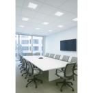 Kit 10 Plafon Led Embutir 36w 40x40 Branco