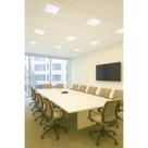 Kit 10 Plafon Led Embutir 36w 40x40 Branco