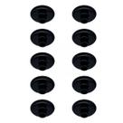 Kit 10 Plafon Simples Redondo Rosqueado E27 14,5cm Preto
