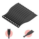 Kit 10 Plaquete para Tintura Mechas Cabelo Cabelereiro Luzes Profissional Dompel Preta