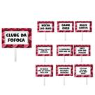 Kit 10 Plaquinhas Divertidas Despedida de Solteiro Decoração