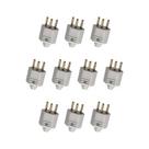 Kit 10 Plug 2P+T 10A 250V PB Cinza Margirius