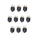 Kit 10 Plug 2P+T 10A 250V PB Preto Margirius 17728 Kit 10 Plug 2P+T 10A 250V PB Preto Margirius 17728