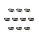 Kit 10 Plug 2P+T 20A 250V PB Preto Com Prensa Cabo Margirius