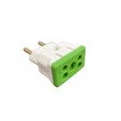 Kit 10 Plug Adaptador De Tomada Bob Esponja 10a/20a 3/2pinos