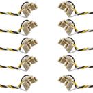 Kit 10 Plug Conector Soquete Chicote Farol Lampada H4 H5