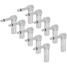 Kit 10 Plug P10 em L 90 Mono Profissional Kit 10 Plug P10 em L 90 Mono Profissional