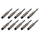 Kit 10 Plug P10 Estéreo Linha Profissional Estilo Amphenol HJ139