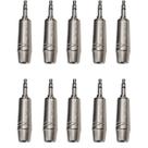 Kit 10 Plug P2 Macho Estéreo Metal Prof Para Celular Mesmo com Capa
