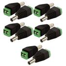 Kit 10 plug p4 macho c/borne 2,1x5,5x14mm
