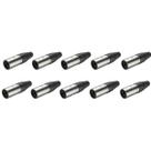 KIT 10 Plug XLR Macho Metal Profissional 3 Vias Roxtone KIT 10 Plug XLR Macho Metal Profissional 3 Vias Roxtone