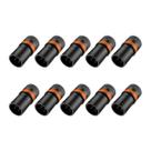 Kit 10 Plug XLR macho Roxtone Rotativo Low Profile Rack LX3M