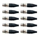 Kit 10 Plug Xlr Santo Angelo Sa2x Canon Fêmea Linha Pesada Com Nota Fiscal