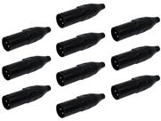 Kit 10 Plugs Conector Xlr Canon Macho 1030 Csr Microfone Dmx Kit 10 Plugs Conector Xlr Canon Macho 1030 Csr Microfone Dmx
