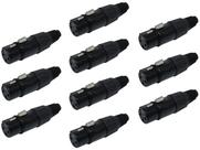 Kit 10 Plugs Conector Xlr Canon Macho Q13b Csr Microfone Dmx Kit 10 Plugs Conector Xlr Canon Macho Q13b Csr Microfone Dmx