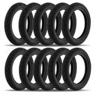 Kit 10 Pneus Moto Aro 14 Biz Pop Pro Tork 80x100-14 Traseiro