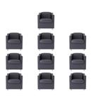 Kit 10 Poltronas Bia Decorativa Reforçada Recepção Clínica Salão Sala De Estar material sintético