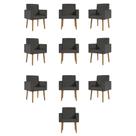 Kit 10 Poltronas Decorativa Cadeira Escritório