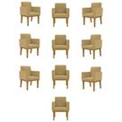 Kit 10 Poltronas Decorativa Reforçada Salão Cor:capuccino Kit 10 Poltronas Decorativa Reforçada Salão Cor:capuccino