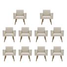 Kit 10 Poltronas: Elegância Para Recepção E Sala De Espera Kit 10 Poltronas: Elegância Para Recepção E Sala De Espera