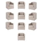 Kit 10 Poltronas para Salão de Beleza Balaqui Decor