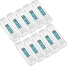 Kit 10 Porta Escova De Dentes Plástico Sanremo Transparente