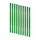 KIT - 10 Porta Etiqueta Simples 90 cm Verde com Acrílico New Plus/Plus - SA Gôndolas KIT - 10 Porta Etiqueta Simples 90 cm Verde com Acrílico New Plus/Plus - SA Gôndolas
