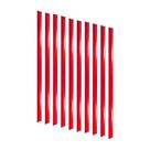 Kit - 10 Porta Etiqueta Simples 90cm Vermelho Com Acrílico New Plus/plus - Sa Gôndolas Kit - 10 Porta Etiqueta Simples 90cm Vermelho Com Acrílico New Plus/plus - Sa Gôndolas