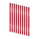 KIT - 10 Porta Etiqueta Simples 90cm Vermelho com Acrílico New Plus/Plus - SA Gôndolas KIT - 10 Porta Etiqueta Simples 90cm Vermelho com Acrílico New Plus/Plus - SA Gôndolas