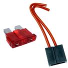 Kit 10 Porta Fusível Lâmina fio de 4mm e 10 Fusiveis de 10 Amperes