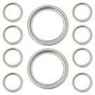 Kit 10 Porta Grelha Caixilho Ralo Redondo 10cm Cromado Inox