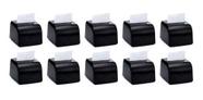 Kit 10 Porta Guardanapo Dispenser Interfolhado Lanchonete Cor Preto