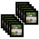 Kit 10 Porta Retrado Molduras 20x20 Preto