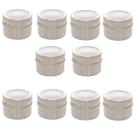 Kit 10 Porta Tempero Aço Inox Imantado 6,5CM Tampa Acrílico Kit 10 Porta Tempero Aço Inox Imantado 6,5CM Tampa Acrílico