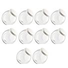 Kit 10 Pote Baleiro Grande 3lt Tampa Branca Porta Mantimentos