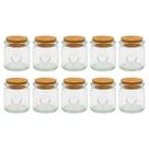 Kit 10 Pote de Vidro 145ml Tampa Rolha 8,5x6cm Coração Temperos Lembrancinhas Velas Festas Sais de Banho Doces Kit 10 Pote de Vidro 145ml Tampa Rolha 8,5x6cm Coração Temperos Lembrancinhas Velas Festas Sais de Banho Doces