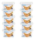 Kit 10 Pote Quadrado 2l Armazenamento Bpa Free Alimentos Kit 10 Pote Quadrado 2l Armazenamento Bpa Free Alimentos