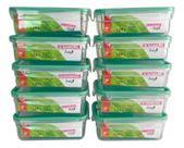 Kit 10 Potes Hermético 1,24l Freshy Alimentos Micro-ondas Empilhável