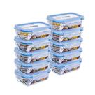 Kit 10 potes Hermeticos 640ml Azul GATO PANDA IMPORT