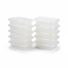 Kit 10 potes marmita fitness 520ml freezer e microondas