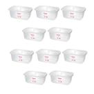 Kit 10 Potes P/Alimentos Organizador 3,2L Transparente-SANREMO Kit 10 Potes P/Alimentos Organizador 3,2L Transparente-SANREMO
