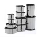 Kit 10 Potes Para Alimentos Metallic C/Tampa Bpa Free Potte
